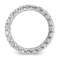 14k 3 carat Lab Grown Diamond VS/SI+ G+ Oval Complete Eternity Band