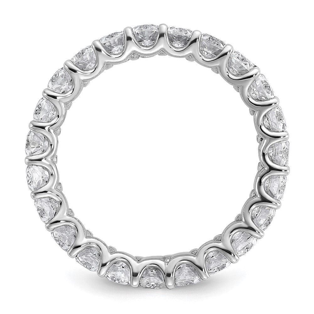 14k 3 carat Lab Grown Diamond VS/SI+ G+ Oval Complete Eternity Band