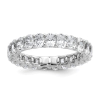 14k 3 carat Lab Grown Diamond VS/SI+ G+ Oval Complete Eternity Band