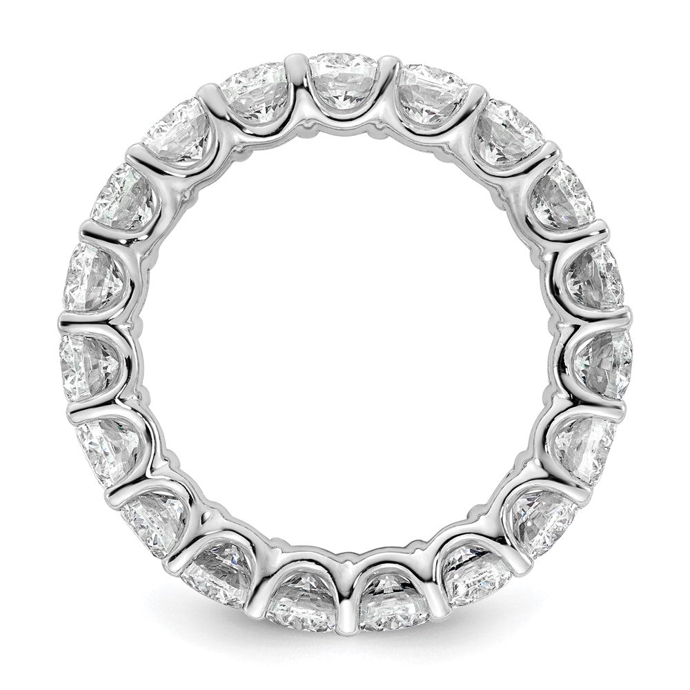 14k 5 carat Lab Grown Diamond VS/SI+ G+ Oval Complete Eternity Band
