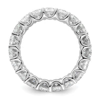 14k 5 carat Lab Grown Diamond VS/SI+ G+ Oval Complete Eternity Band