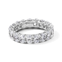 14k 4 carat Lab Grown Diamond VS/SI+ G+ Oval Complete Eternity Band