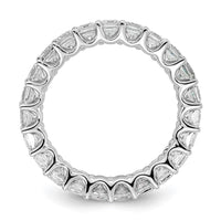 14k 3ct Lab Grown Diamond VS/SI+ G+ Princess Comp Eternity Band