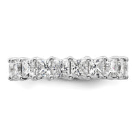 14k 4ct Lab Grown Diamond VS/SI+ G+ Princess Comp Eternity Band