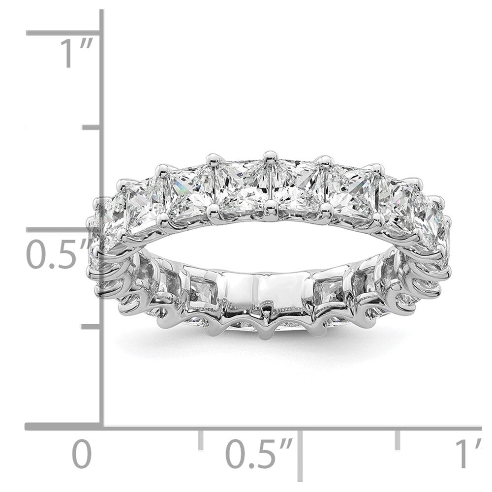 14k 4ct Lab Grown Diamond VS/SI+ G+ Princess Comp Eternity Band