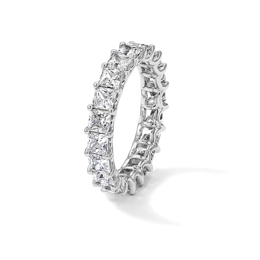 14k 4ct Lab Grown Diamond VS/SI+ G+ Princess Comp Eternity Band