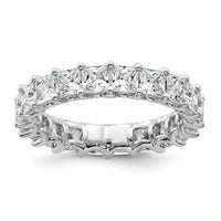 14k 4ct Lab Grown Diamond VS/SI+ G+ Princess Comp Eternity Band