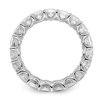 14k 5ct Lab Grown Diamond VS/SI+ G+ Princess Comp Eternity Band