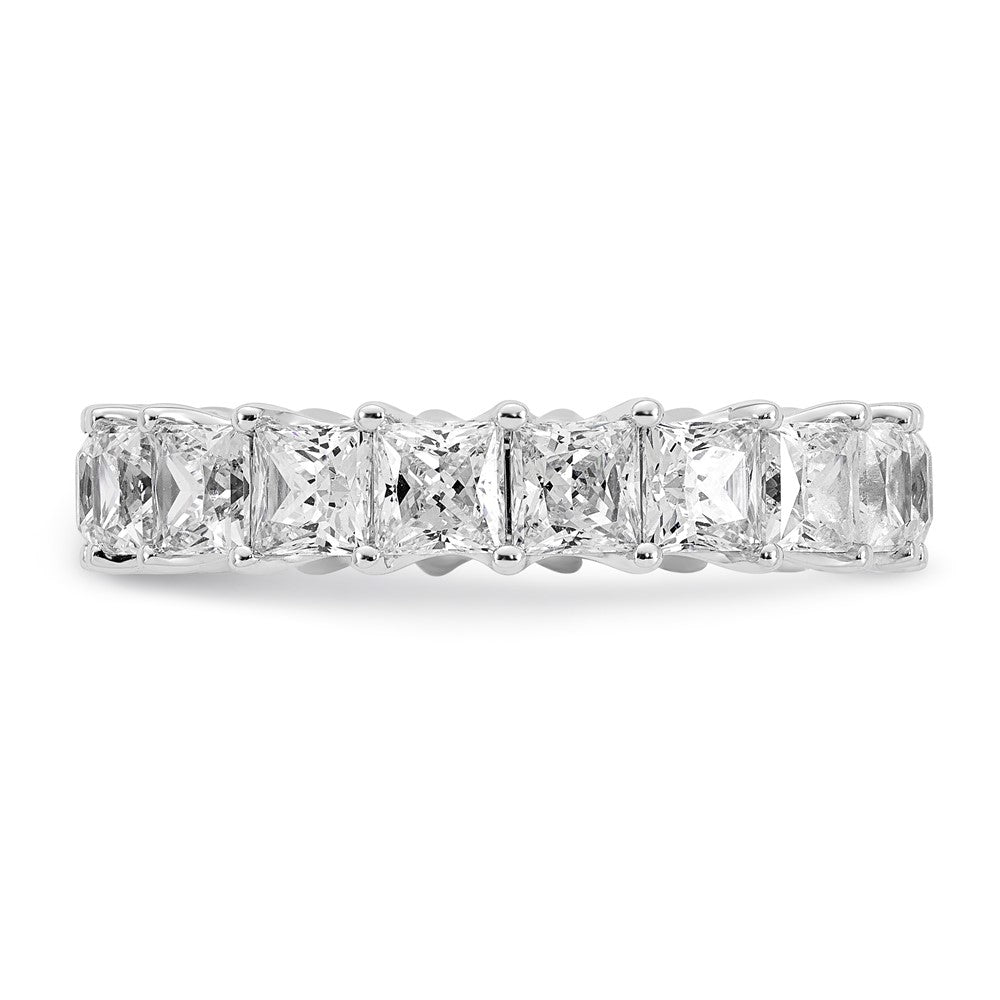 14k 5ct Lab Grown Diamond VS/SI+ G+ Princess Comp Eternity Band