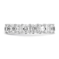 14k 5ct Lab Grown Diamond VS/SI+ G+ Princess Comp Eternity Band