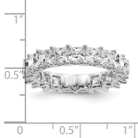 14k 5ct Lab Grown Diamond VS/SI+ G+ Princess Comp Eternity Band