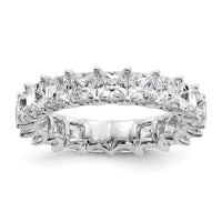 14k 5ct Lab Grown Diamond VS/SI+ G+ Princess Comp Eternity Band