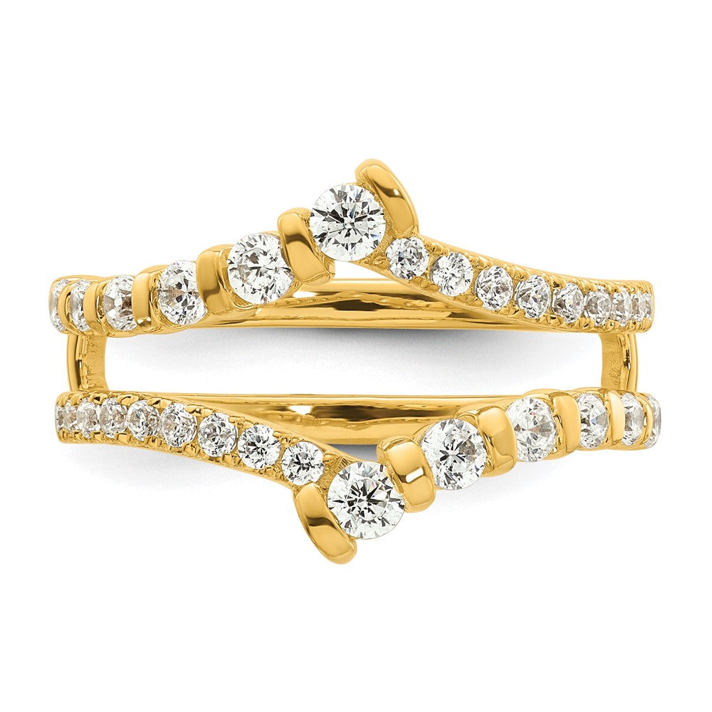 14k 3/4 ct Lab Grown Diamond VS/SI+ G+ Complete Ring Guard