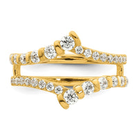 14k 3/4 ct Lab Grown Diamond VS/SI+ G+ Complete Ring Guard