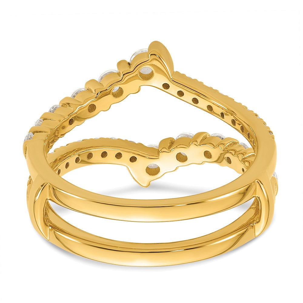 14k 3/4 ct Lab Grown Diamond VS/SI+ G+ Complete Ring Guard