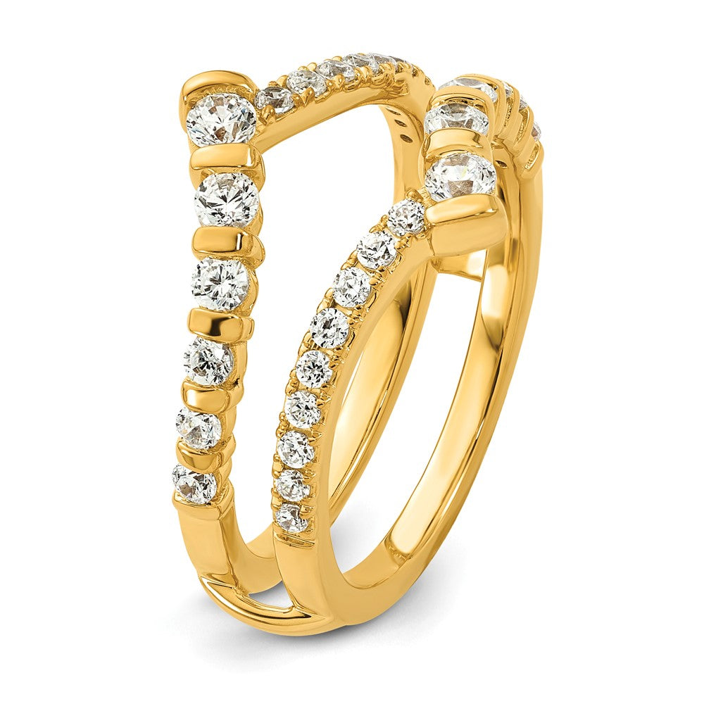 14k 3/4 ct Lab Grown Diamond VS/SI+ G+ Complete Ring Guard