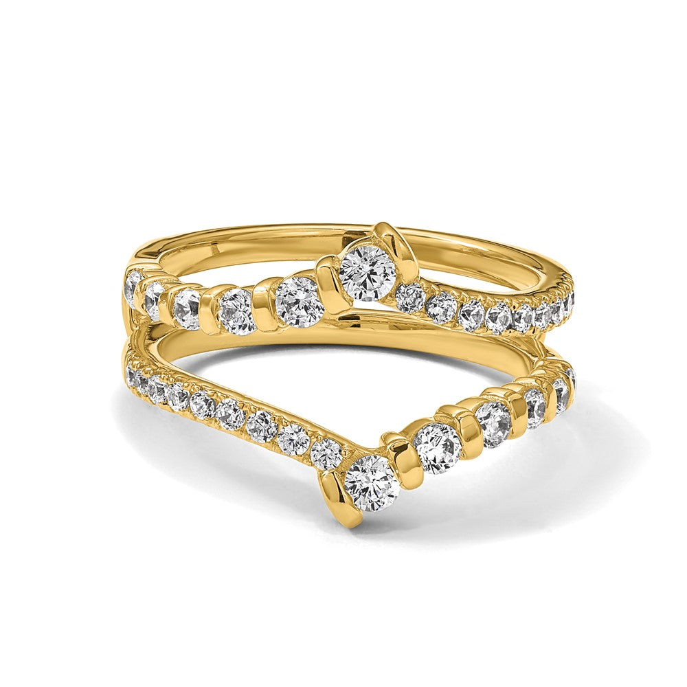 14k 3/4 ct Lab Grown Diamond VS/SI+ G+ Complete Ring Guard
