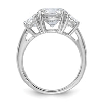 14kw 1ct Lab Grown Diamond VS/SI+ G+ 3ct Round Semi 3 Stone Eng Ring