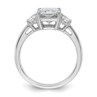 14kw 5/8ct Lab Grown Dia VS/SI+ G+ 1/2 Moon 2 1/2ct Radiant Semi Eng Ring