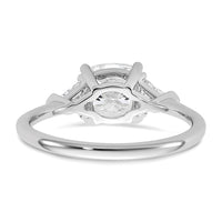 14kw 2ct Cert Lab Grown Diamond VS+ F+ Cushion&Triangle Comp Eng Ring