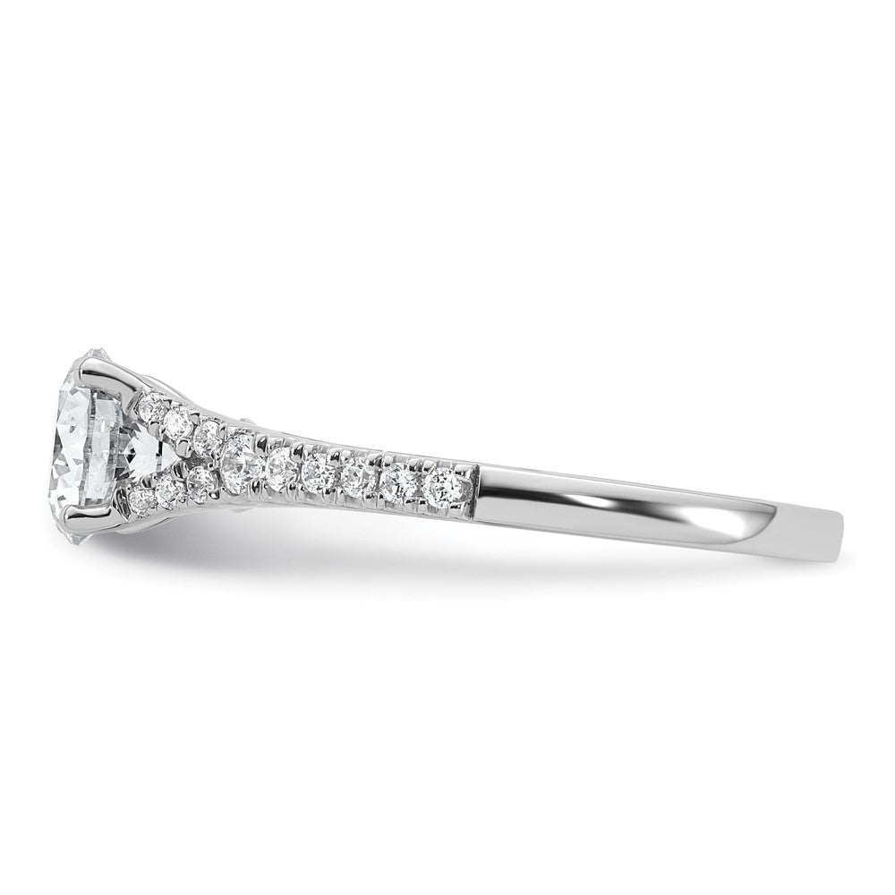 14kw 1 1/4ct Lab Grown Diamond VS/SI+ G+ Round Complete Eng Ring
