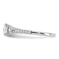 14kw 1 1/4ct Lab Grown Diamond VS+ F+ Round Complete Eng Ring