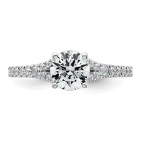 14kw 1 1/4ct Lab Grown Diamond VS/SI+ G+ Round Complete Eng Ring