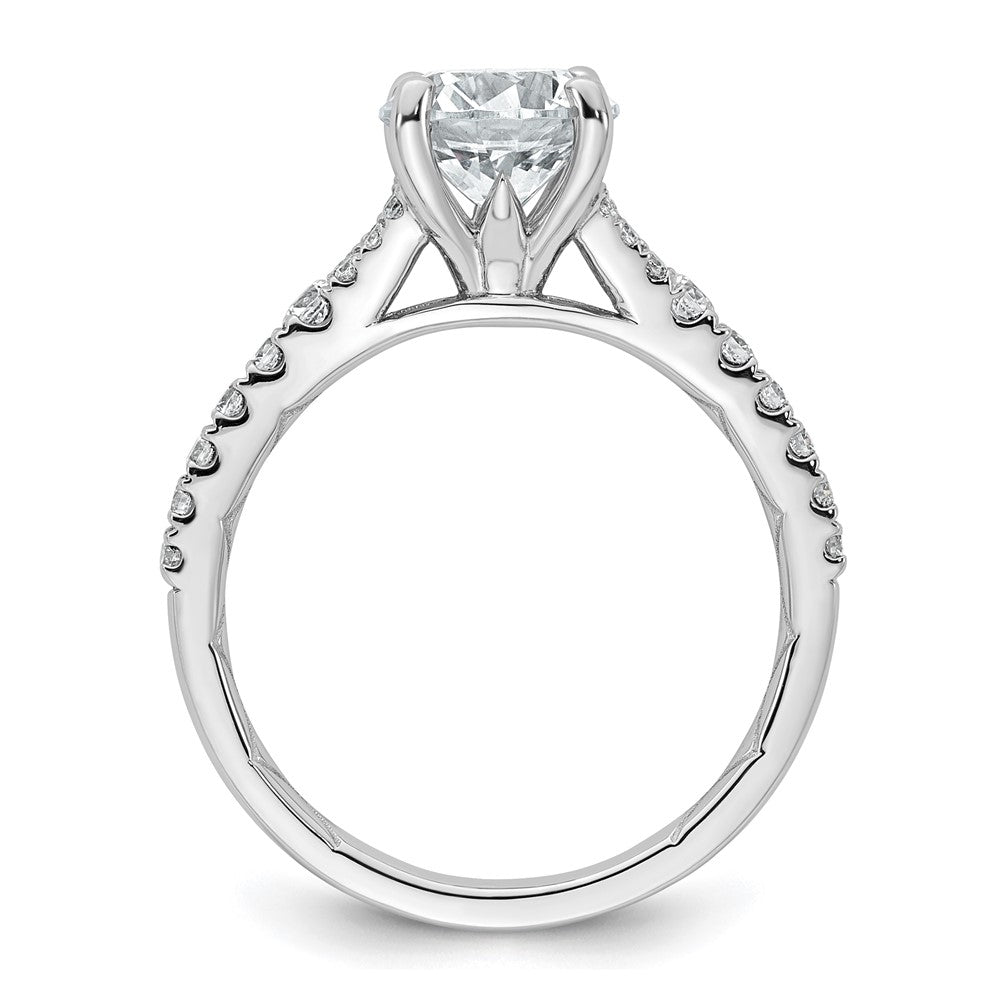 14kw 1 3/4ct Lab Grown Diamond VS+ F+ Round Complete Eng Ring