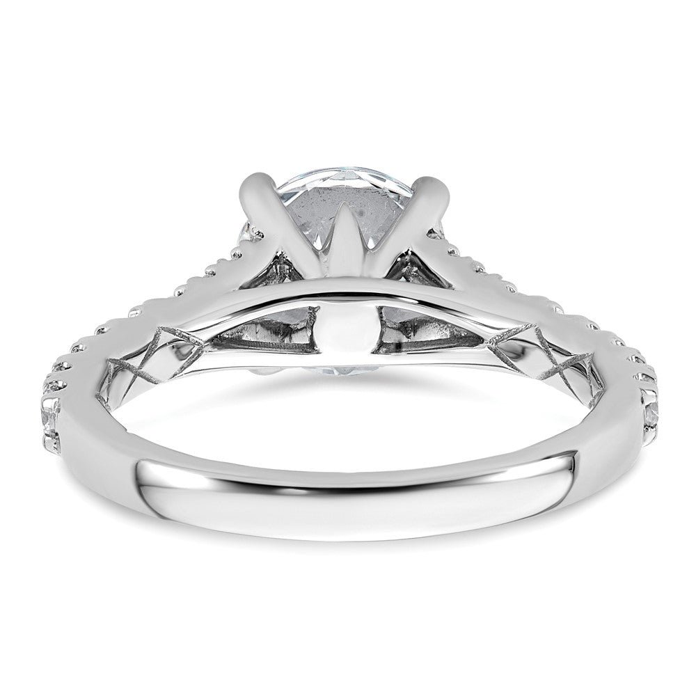 14kw 2 1/2ct Lab Grown Diamond VS/SI+ G+ Round Complete Eng Ring