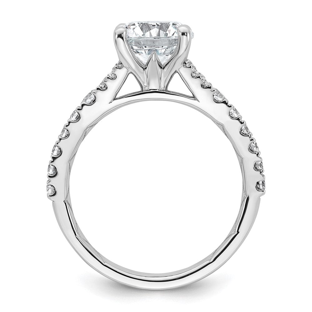 14kw 2 1/2ct Cert Lab Grown Diamond VS/SI+ G+ Round Complete Eng Ring