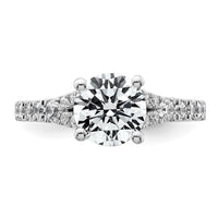 14kw 2 1/2ct Cert Lab Grown Diamond VS/SI+ G+ Round Complete Eng Ring