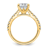 14k 2 1/2ct Certified Lab Grown Diamond VS+ F+ Round Complete Eng Ring
