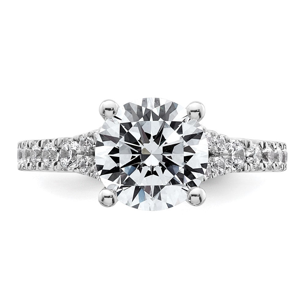 14kw 3ct Lab Grown Diamond VS+ F+ Round Complete Eng Ring