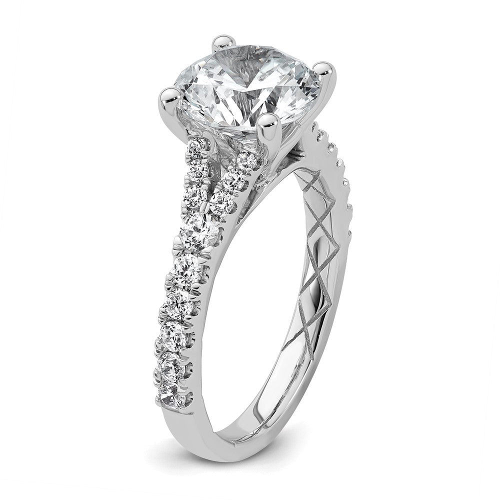 14kw 3ct Lab Grown Diamond VS+ F+ Round Complete Eng Ring