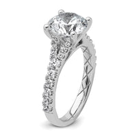 14kw 3ct Lab Grown Diamond VS+ F+ Round Complete Eng Ring