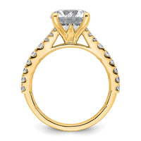 14k 3ct Lab Grown Diamond VS+ F+ Round Complete Eng Ring