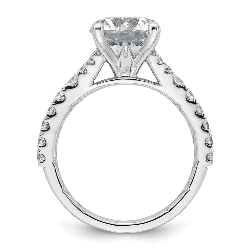 14kw 3ct Certified Lab Grown Diamond VS/SI+ G+ Round Complete Eng Ring