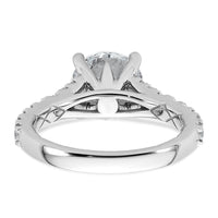14kw 3ct Certified Lab Grown Diamond VS/SI+ G+ Round Complete Eng Ring