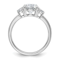 14kw 1 7/8ct Cert Lab Grown Dia VS+ F+ Round/Trapezoid Comp Ring