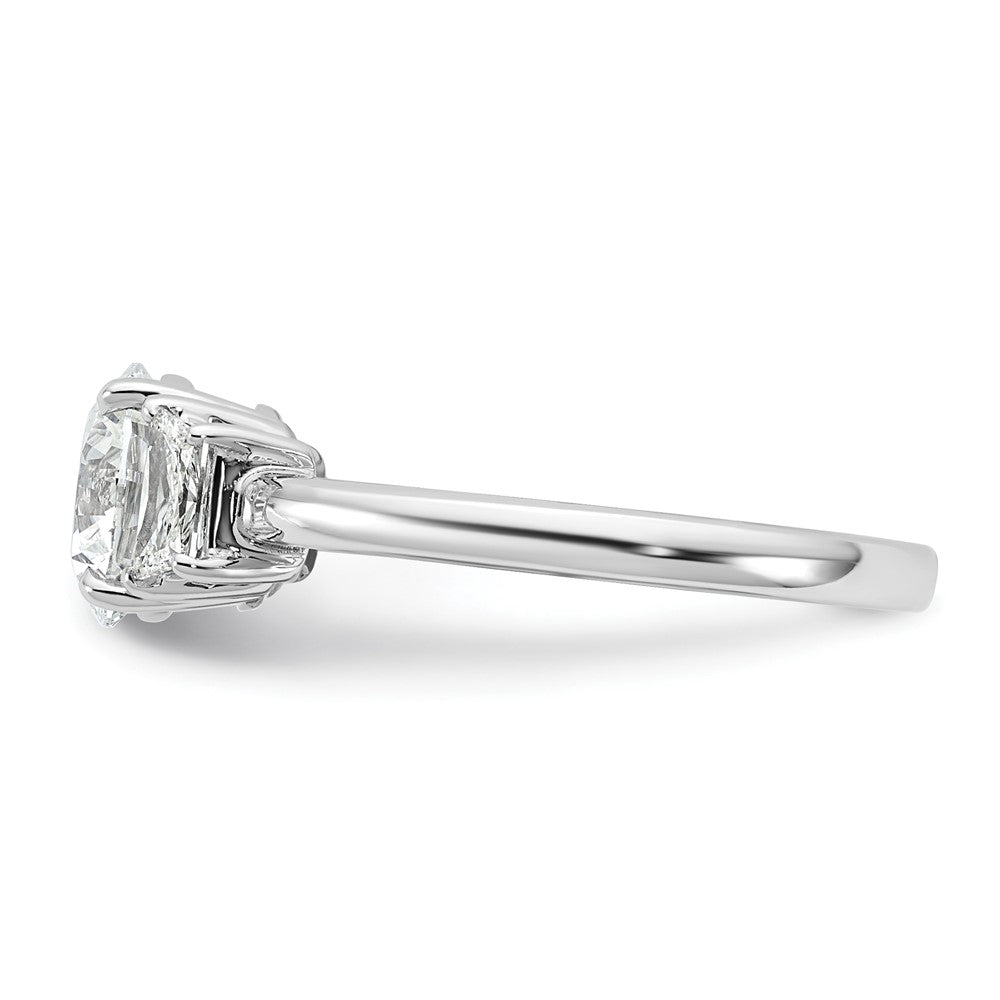 14kw 1 7/8ct Cert Lab Grown Dia VS+ F+ Round/Trapezoid Comp Ring