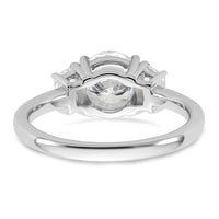 14kw 1 7/8ct Cert Lab Grown Dia VS+ F+ Round/Trapezoid Comp Ring