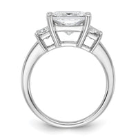 14kw 4ct Cert Lab Grown Dia VS+ F+ Princess&Trapezoid Comp Eng Ring