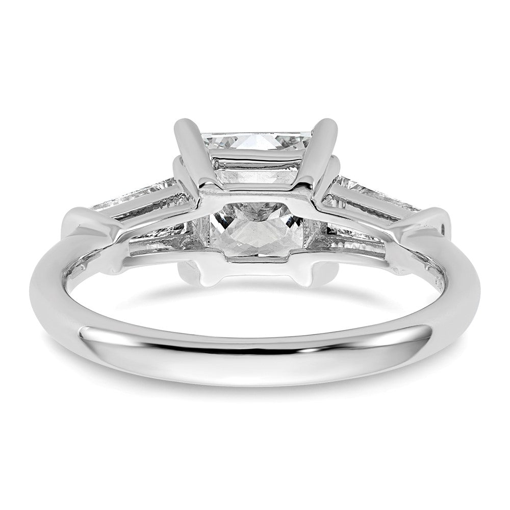 14kw 2 1/5ct Cert Lab Grown Dia VS+ F+ Princess&Baguette Comp Eng Ring