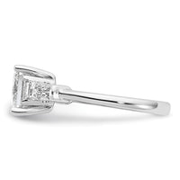 14kw 2 5/8ct Cert Lab Grown Dia VS+ F+ Princess&Baguette Comp Eng Ring