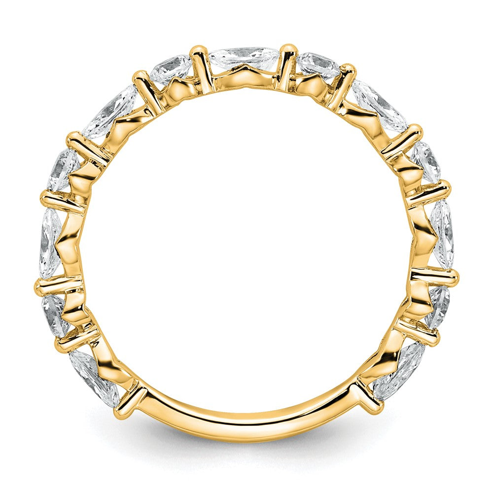 True Origin 14k 3/4 ct Lab Grown Diamond VS+ F+ Complete Wedding Band