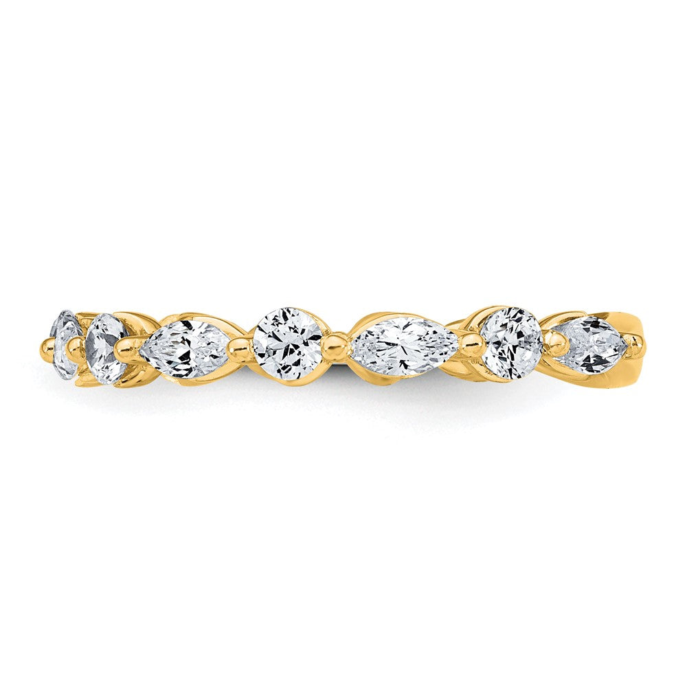 True Origin 14k 3/4 ct Lab Grown Diamond VS+ F+ Complete Wedding Band