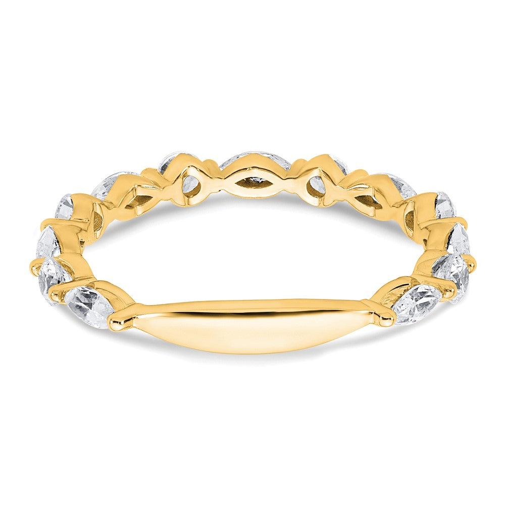 True Origin 14k 3/4 ct Lab Grown Diamond VS+ F+ Complete Wedding Band