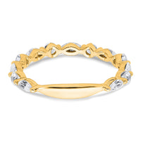 True Origin 14k 3/4 ct Lab Grown Diamond VS+ F+ Complete Wedding Band