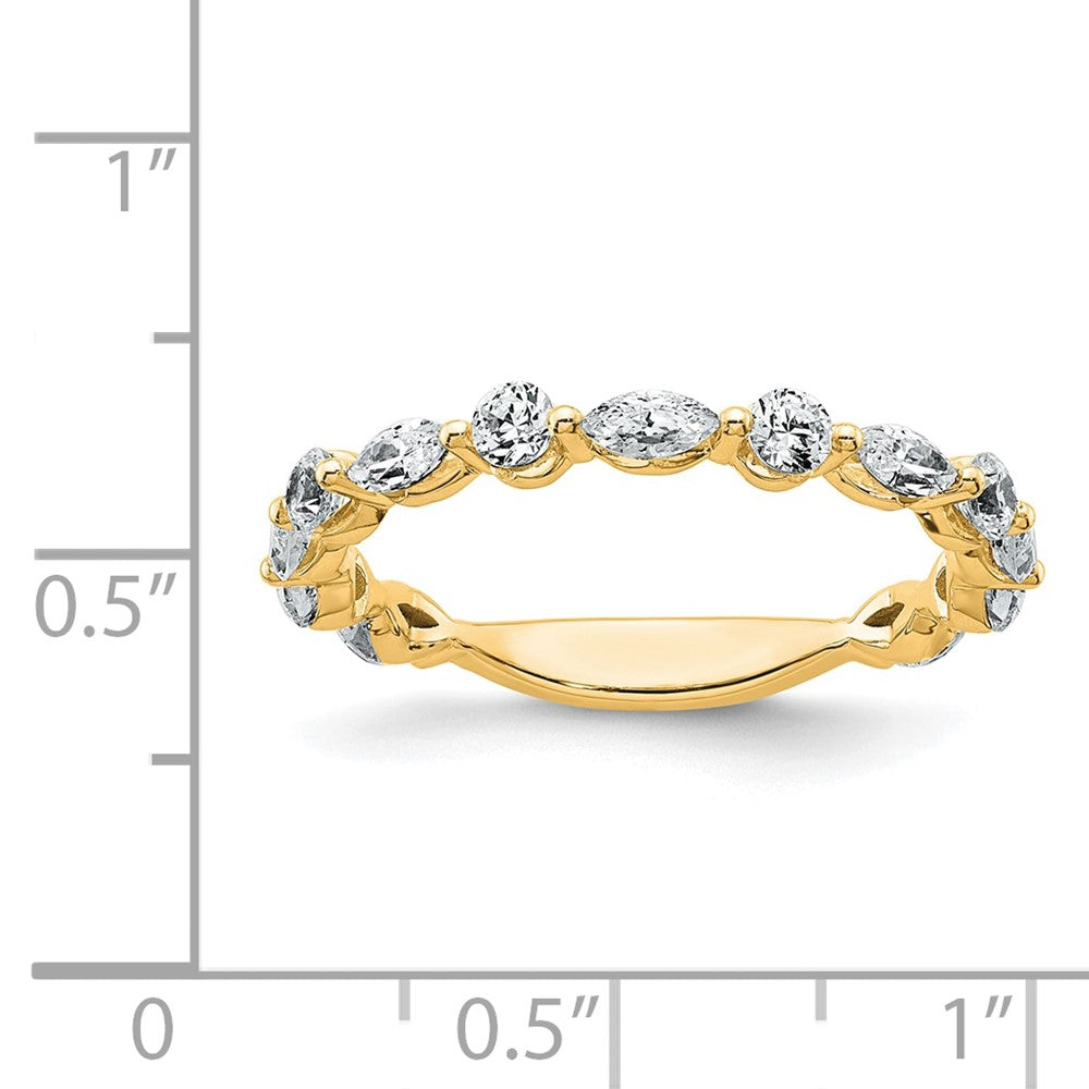 True Origin 14k 3/4 ct Lab Grown Diamond VS+ F+ Complete Wedding Band