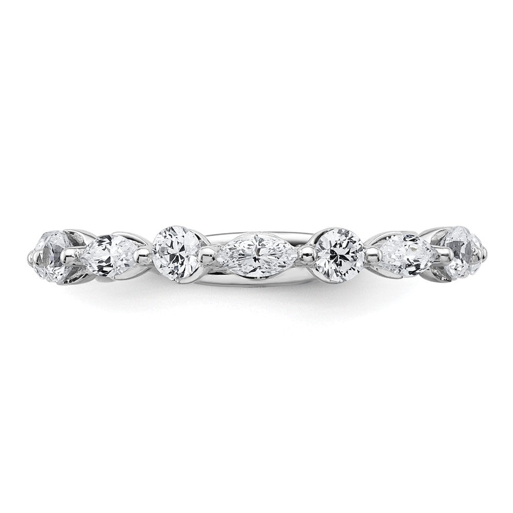 True Origin 14kw 3/4 ct Lab Grown Diamond VS+ F+ Complete Wedding Band